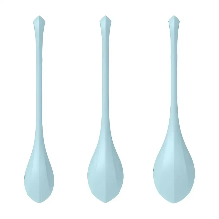 Набір йоні намистин Satisfyer Yoni Power 2 Light Blue, диаметр 2-2,5-3см, вес 22-44-73гр Львов - изображение 2