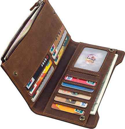 Гаманець Vintage 14596 шкіряний Коричневий Київ