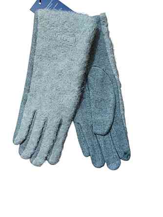 Перчатки сенсорные женские теплые one size серый Киев