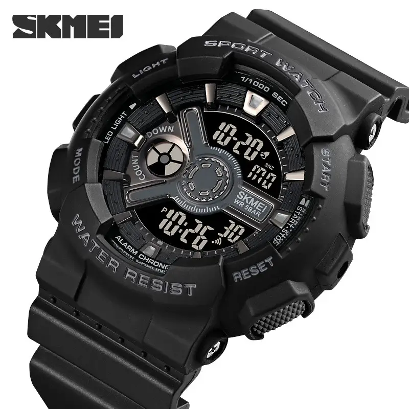 Чоловічий спортивний годинник Skmei 1828 (Чорний) Вінниця - фото 4