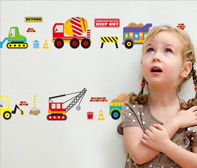 Виниловая наклейка в детскую Транспорт Киев - изображение 3