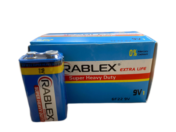 Батарейка сольова Rablex 6F22/9V/604/1062 (Крона) 1 pcs SHRINK (500) Київ