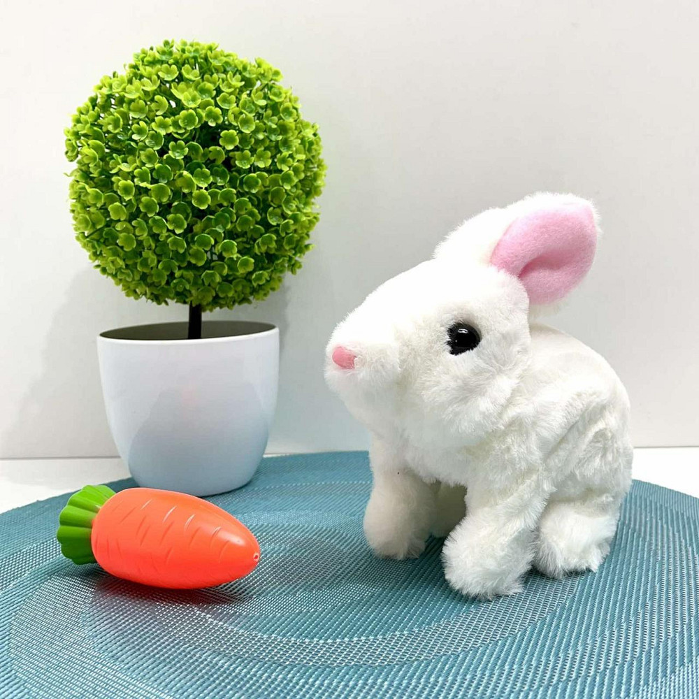 Кролик інтерактивний у рюкзаку Білий (777-23A) Чернигов - изображение 2