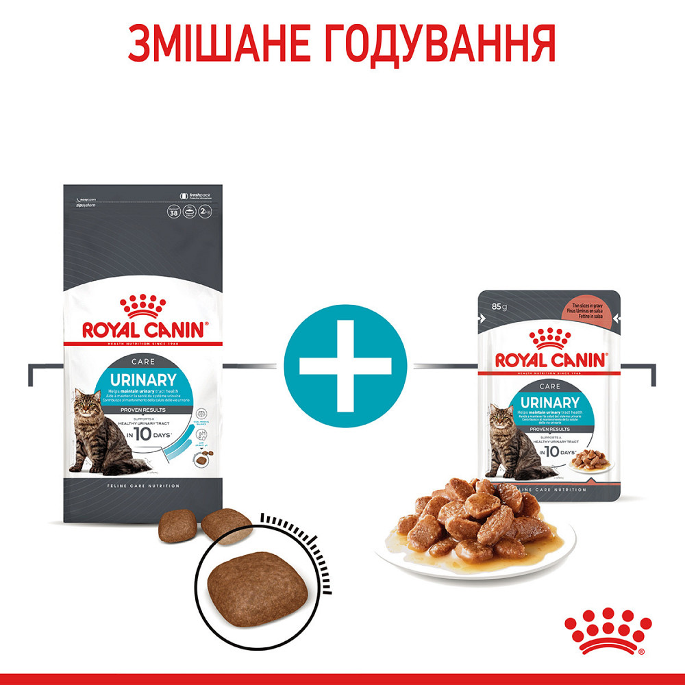 Вологий корм для дорослих котів ROYAL CANIN URINARY CARE 0.085 кг Київ - фото 9