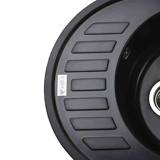 Гранітна мийка Mira ARNICA чорний 620 х 500 мм Київ