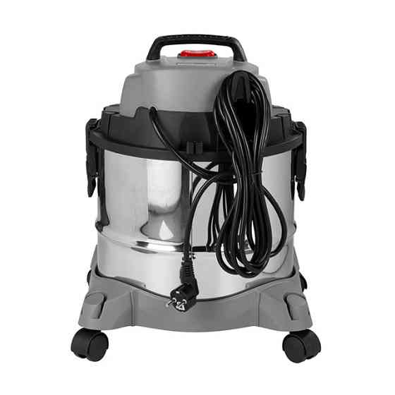 Пылесос строительный, 1.4 кВт, >17 кПа, бак 20 л нержавеющая сталь 410, розетка, HEPA фильтр, шланг 3 м INTERTOOL DT-1025 Киев