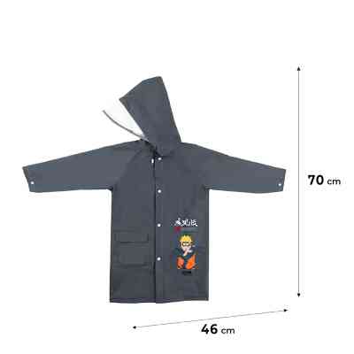 Дощовик дитячий Kite Naruto S 115 - 130 см Сірий (NR24-2600S) Вінниця