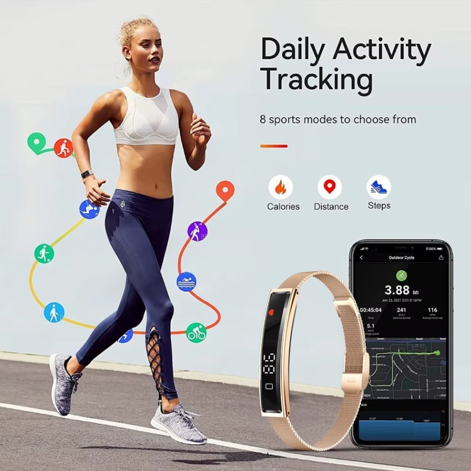 Жіночий розумний годинник Smart Lady Fit Золотистий Вінниця - фото 14