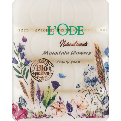 Твердое мыло L'Ode Горные цветы 4 х 60 г (4823107605321) Винница - изображение 1