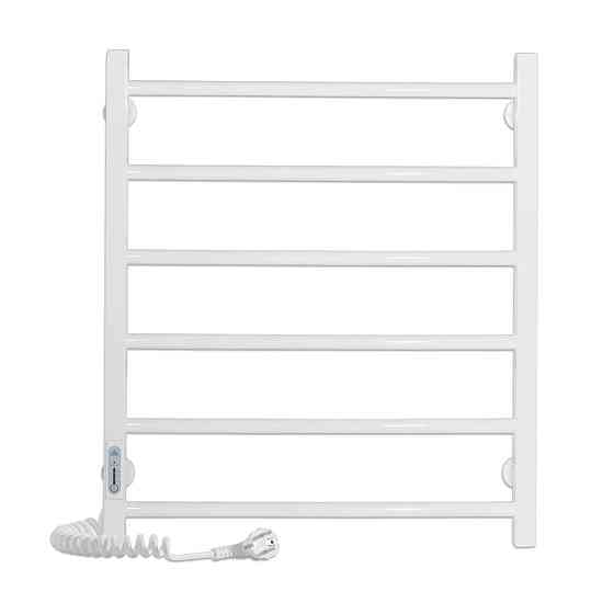 Електричний полотенцесушитель Laris Зебра Альфа ЧК6 500Х600 Е білий, ліве підключення Київ