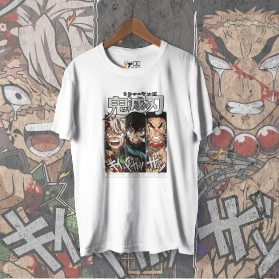 Футболка для підлітка хлопчика з принтом Клинок, рассекающий демонов Столпы 2 WE Розмір 160 Anime10363 Дніпро