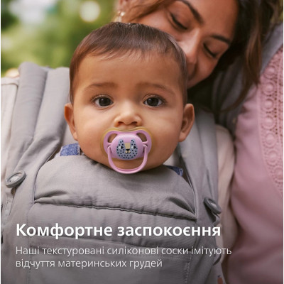 Пустышка Philips AVENT Ultra Air, 6-18 міс., салатово-рожева (SCF087/13) Винница - изображение 7