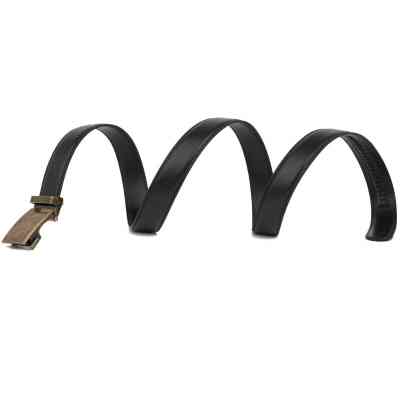 Ремень Vintage Мужской c латунной пряжкой Черный (20310) Винница