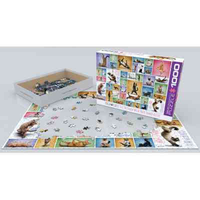 Пазл Eurographics Йога Кішки 1000 елементів (6000-0953) Вінниця