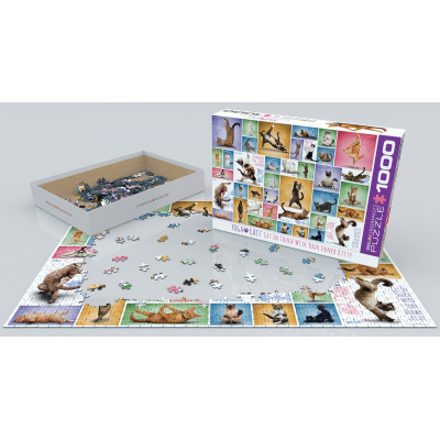 Пазл Eurographics Йога Кішки 1000 елементів (6000-0953) Вінниця - фото 2