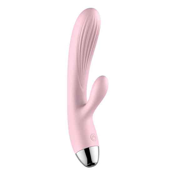 Вибратор для двойной стимуляции Silicone Pulsator Pink Sex Aura Киев