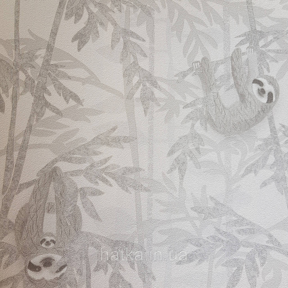Шпалери флізелінові BN Doodleedo 0,53 х 10 м дитячі тропіки ведмеді коали сірі бежеві Київ - фото 2