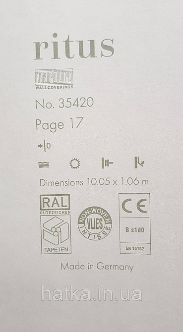 Обои виниловые на флизелине Ritus Marburg метровые однотонные структурные черные вкрапления золотом Киев - изображение 4