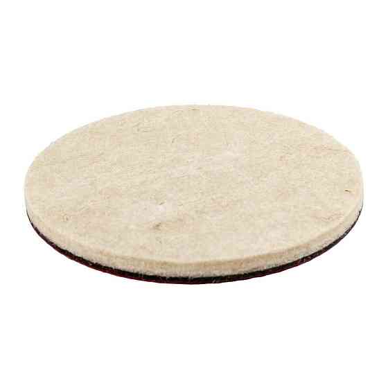 Круг полірувальний MASTERTOOL на липучці з натуральної повсті м'який вологостійкий 6 мм Ø 150 мм набір 5 шт 08-9715 Коломыя