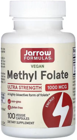 Метилфолат Jarrow Formulas Methyl Folate 1000 mcg 100 вег капс Київ