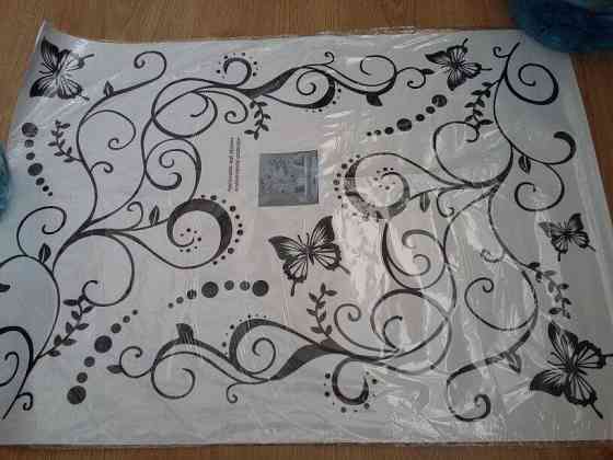 Вінілові наклейки на стіну меблі 70 на 50 см чорний Київ