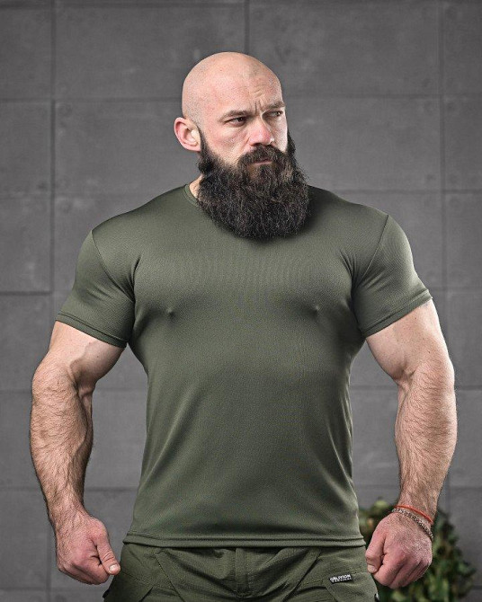 Тактична футболка для відведення поту odin вселенна олива ДЛ6543 Одесса - изображение 2