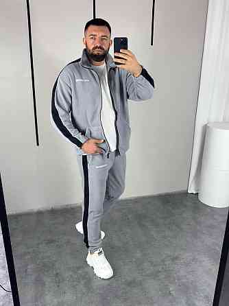 Мужской костюм на змейке L-XL, серый Одесса