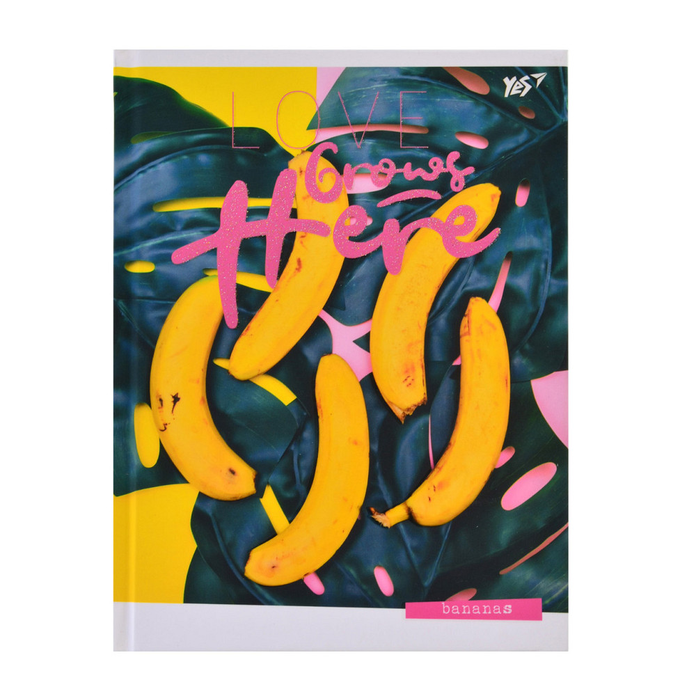 Блокнот 140*185/64 арк."Yes""Grows here" = офсет, тверда обкл. УФ виб. + Гліттер + софт-тач, 151468, шт Київ - фото 1