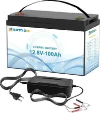 Акумулятор o głębokim cyklu, pojemność 100 Ah, zrównoważone magazynowanie energii, 100AH z ładowarką Киев