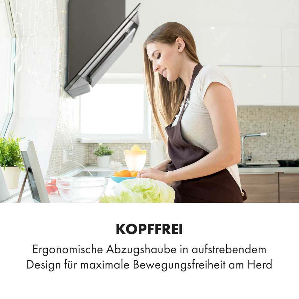 Вытяжка Balzac 80 без головы 80 см 190 Вт 610 м³/ч LED touch нержавеющая сталь / стекло 80 см (Германия, Ровно - изображение 7