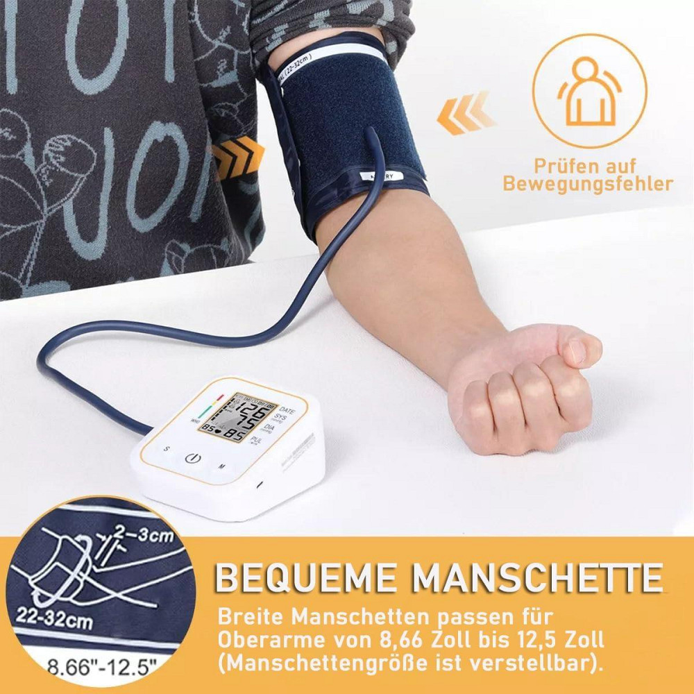 Цифровой тонометр для плеча, медицинский прибор для измерения давления, точность ±3 мм рт. ст., манжета 22-36 Киев - изображение 8