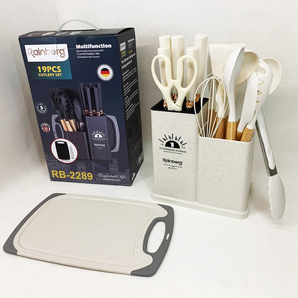 Набор кухонных силиконовых принадлежностей на подставке, Набор принадлежностей для кухни качественный LA-42 Львов - изображение 4