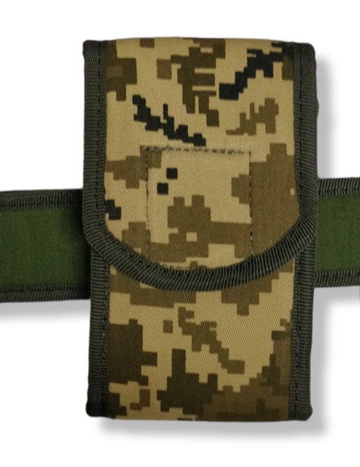 Підсумок під телефон 6,5 дюйми на пояс, чохол плотний тактичний 15х10х2 см піксель Одеса - фото 1