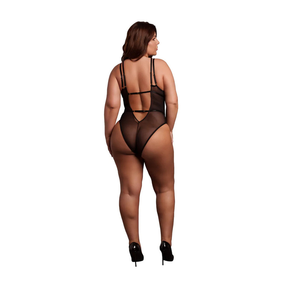 Еротичний боді Bodysuit with Adjustable Sliders Plus Size Sex Aura Київ - фото 5