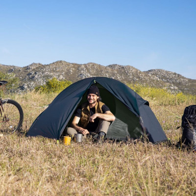 Палатка Naturehike надлегкий одномісний Naturehike Cycling 1 NH18A095-D 210T темно-синій (6927595737743) Винница - изображение 3