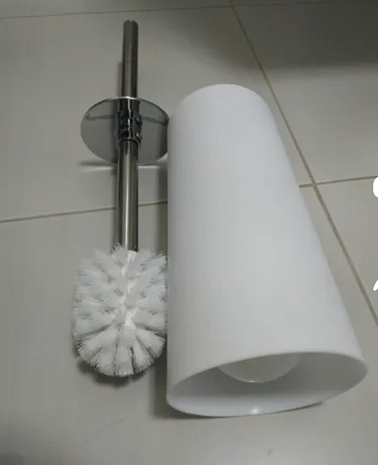 Ерш напольный Zerix LR911-1 белый матовый из металла и пластика 370мм×100мм (ZX2710) Черновцы - изображение 3