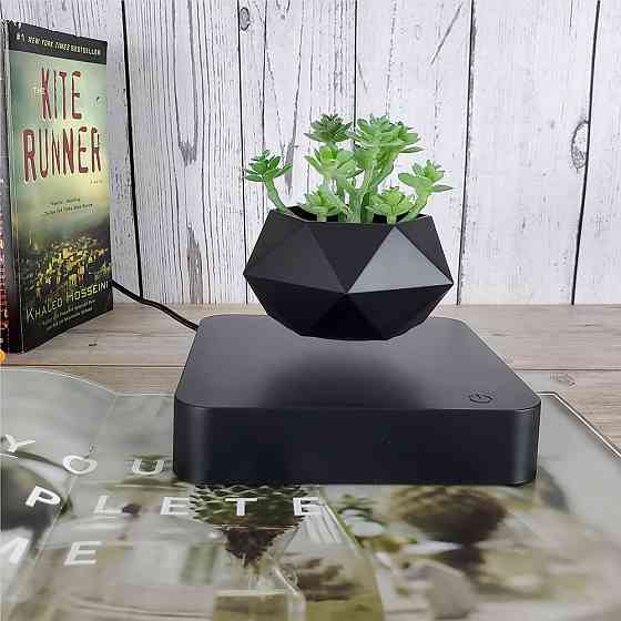 Магнитный левитационный горшок для растений HCNT Magnetic Levitating Pot M10-GW4 Black Одесса