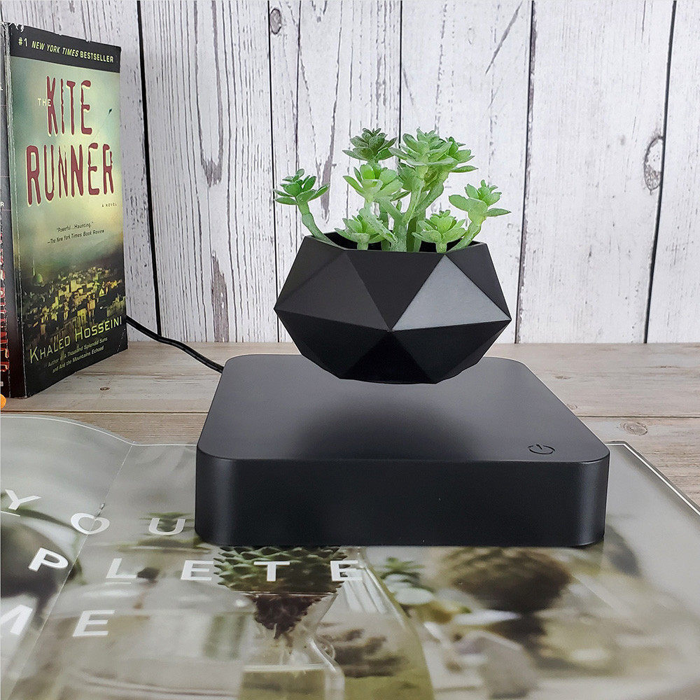 Магнитный левитационный горшок для растений HCNT Magnetic Levitating Pot M10-GW4 Black Одесса - изображение 5
