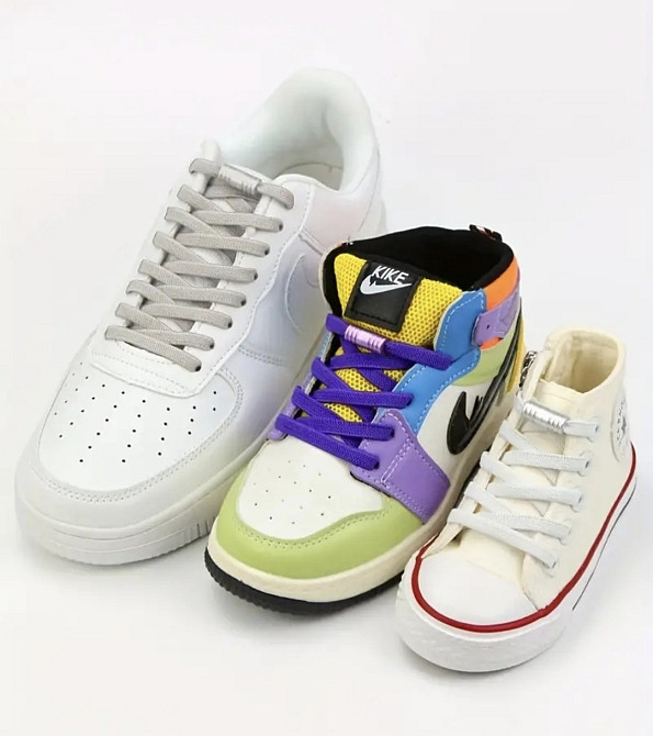 Шнурки еластичні плоскі з циліндричною застібкою Сміла - фото 4