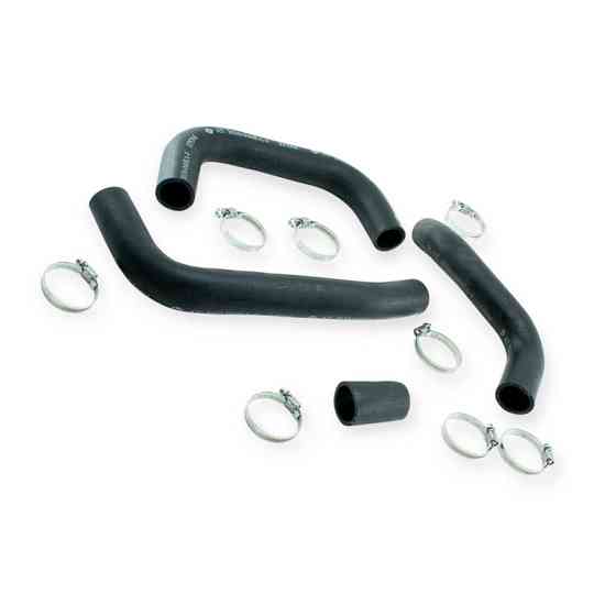 Патрубок Москвич 2140 (к-кт 4 шт) з хомутами AT радіатора Мукачево