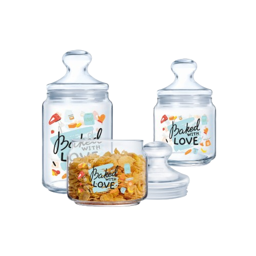 Набір ємностей V6758 BAKED WITH LOVE 3шт 500мл/750мл/1000мл Luminarc V6758 Житомир - изображение 2