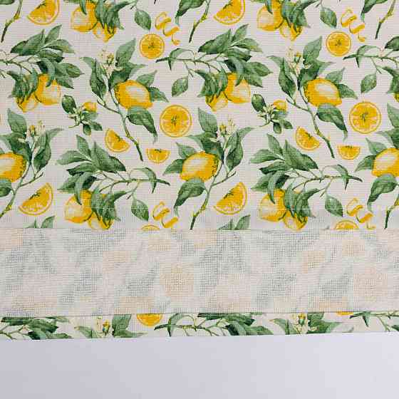 Махровое кухонное полотенце Лимоны 40х60 см 300г/м2 GM Textile (Салатный) Сумы