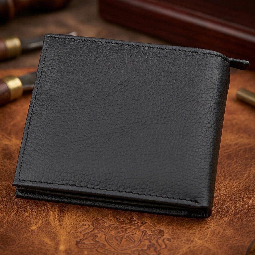 Мужской кошелек ST Leather 18343 (ST154) натуральная кожа Черный Киев - изображение 11