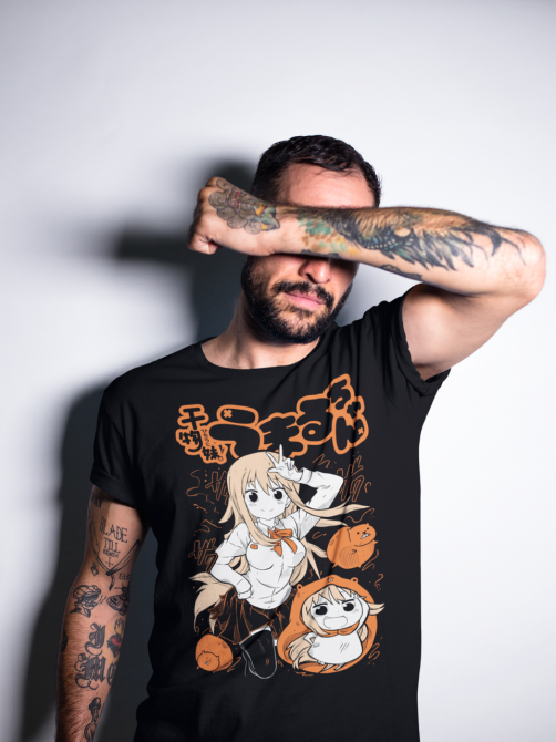 Футболка аниме Аниме Гирл Химоуто Умару оверсайз (S/M/L) Черний AnimeJ0644 Днепр - изображение 4