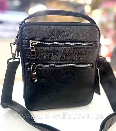 Стильная мужская кожаная сумка-барсетка с ручкой на много отделений Rekarti 114 Киев