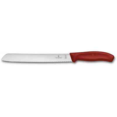 Кухонный нож Victorinox SwissClassic Bread 21 см Serrated Red (6.8631.21B) Винница