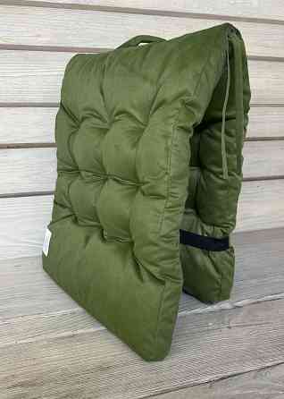 Подушка для стільців (40x120х4 см) подвійна Decorator Флокс колір зелений 84-160 Київ