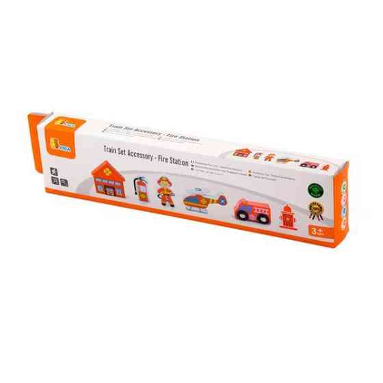 Набір для залізниці Viga Toys Пожежна станція (50815) Харків