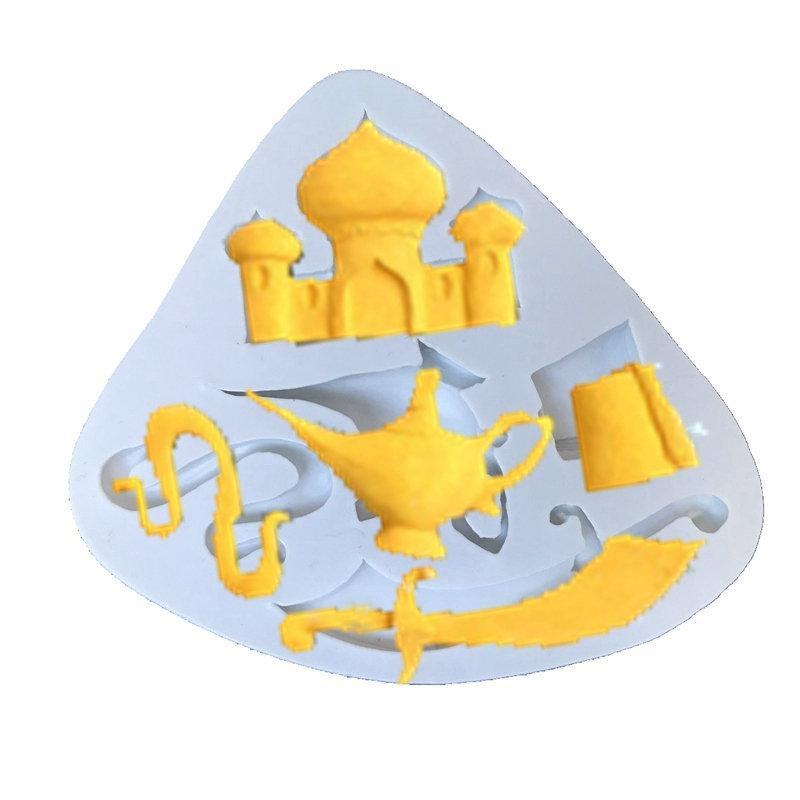 Молд силиконовый Алладин 105 на 97 мм серый Киев - изображение 4