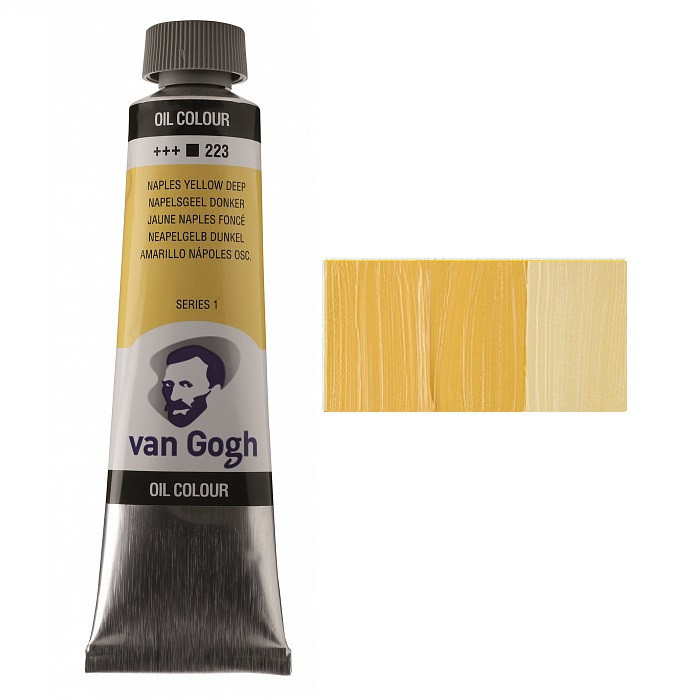 Фарба олійна VAN GOGH (223) Неаполітанський жовтий темний 40 мл Royal Talens Київ - фото 1